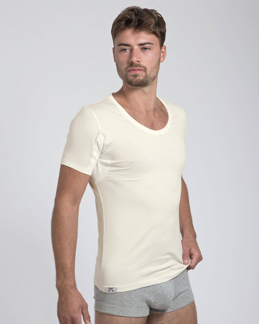 Mens Organic Cotton Sweat Proof Undershirt - MATT KING UNDERCOVER
